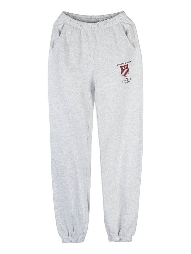 Athletic team sweatpants ATHLETIC TEAM SWEATPANT HEATHER GRAY RUBY - SPORTY & RICH - BALAAN 10