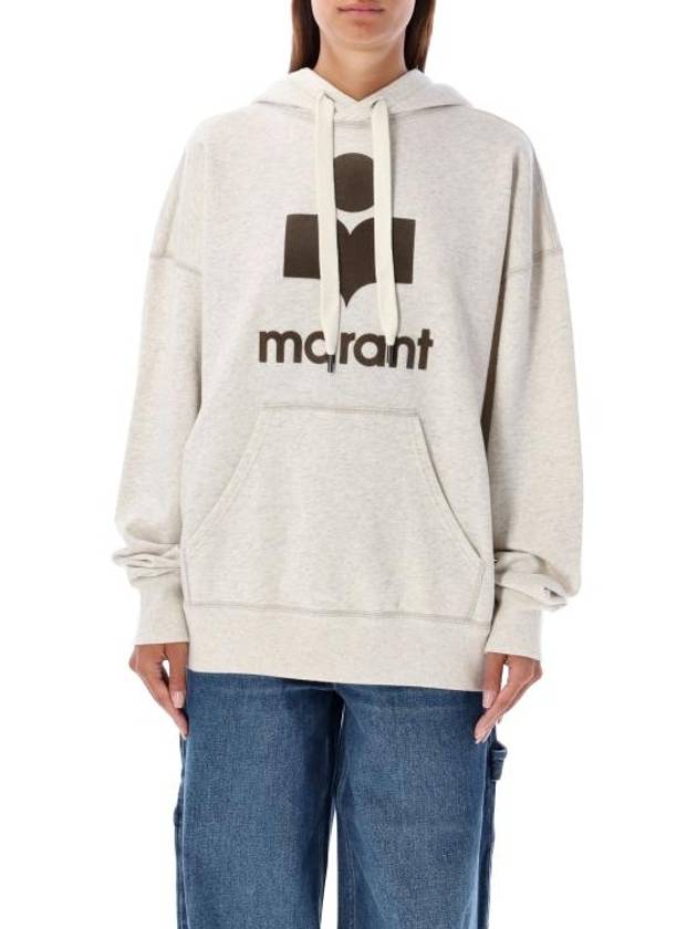 Mansel Logo Hoodie Faded Beige - ISABEL MARANT - BALAAN 1