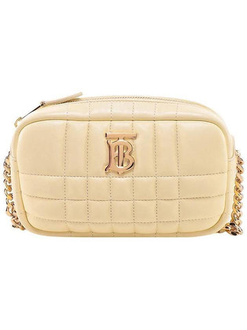 Lola Mini Quilted Camera Cross Bag Light Yellow - BURBERRY - BALAAN 1