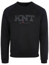 22FW UMM0305 BLACK KNT logo neoplan black sweatshirt - KITON - BALAAN 1