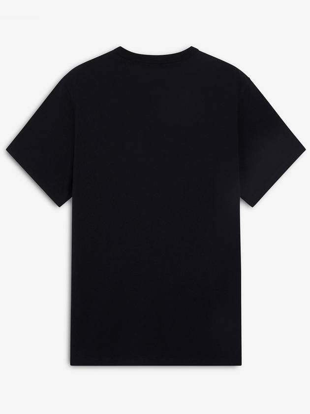 Tricolor Fox Patch Classic Pocket Short Sleeve T-Shirt Black - MAISON KITSUNE - BALAAN 3