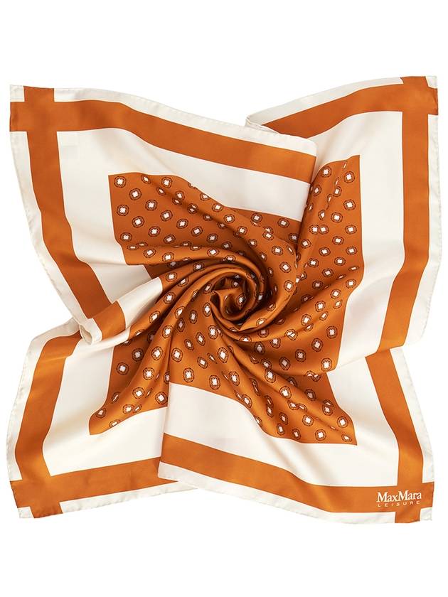 Orel Silk Scarf Orange - MAX MARA - BALAAN 4