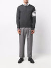 4 Bar Armband Classic Merino Wool Knit Top Dark Grey - THOM BROWNE - BALAAN 3