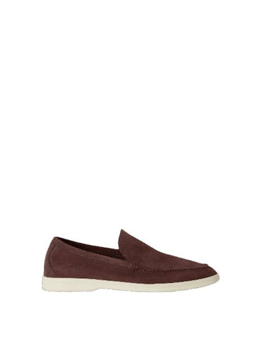 Summer Walk Suede Loafers Black Cherry - LORO PIANA - BALAAN 1