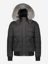 Onyx Scotchtown Bomber Padding Frost Fox Fur Black - MOOSE KNUCKLES - BALAAN 4