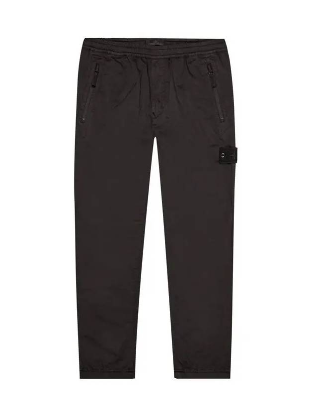 Men's Ghost Piece Wappen Patch Training Cargo Pants Black - STONE ISLAND - BALAAN 3