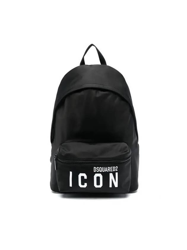 FW23 Icon Backpack Black BPM0100 11703199 - DSQUARED2 - BALAAN 1