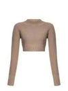 Kaya Cashmere Knit Top Brown - MAX MARA - BALAAN 2