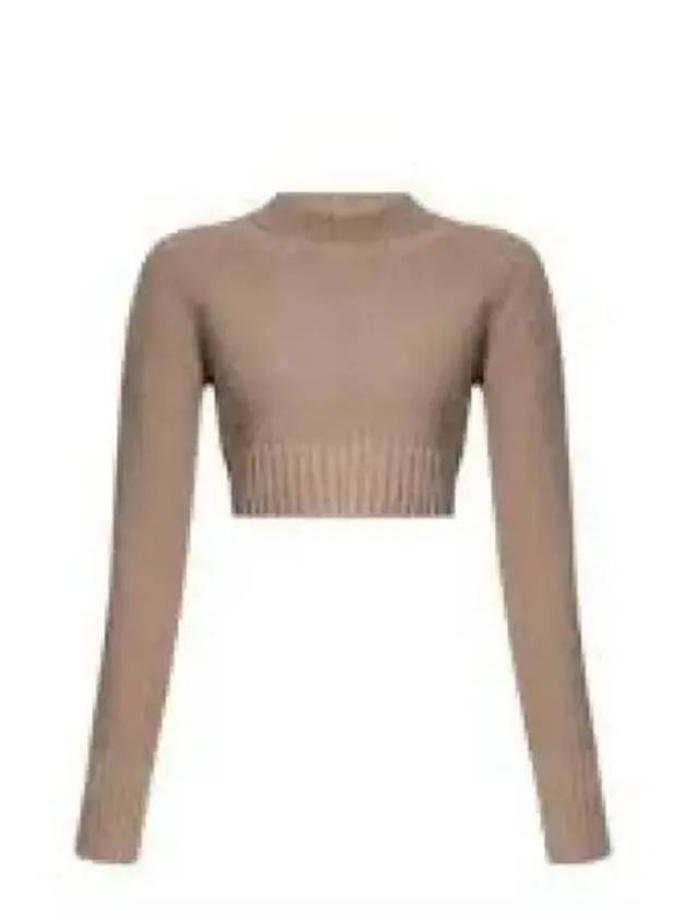 Kaya Cashmere Knit Top Brown - MAX MARA - BALAAN 2