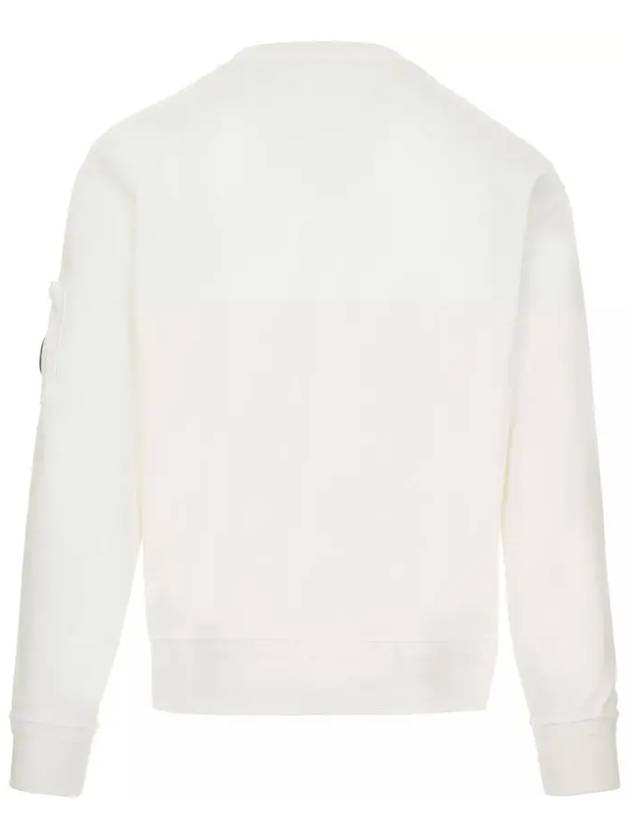 Cotton Fleece Sweatshirt White - CP COMPANY - BALAAN 4