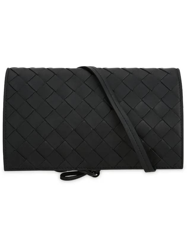 Intrecciato Mini Cross Bag Black - BOTTEGA VENETA - BALAAN 4