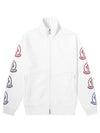 Men's Side Gradient Logo Zip-up Jacket White - MONCLER - BALAAN 1