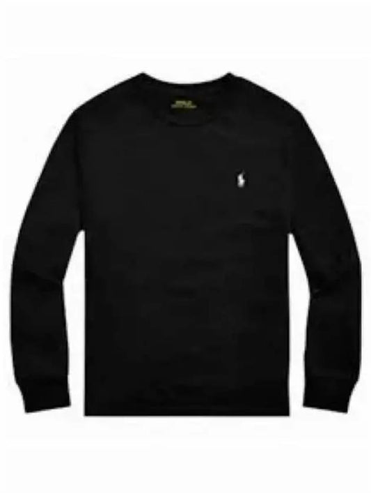 30 Points W Cotton Jersey Long Sleeve Tee Black - POLO RALPH LAUREN - BALAAN 2