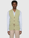 Men's Belted Wool Knit Vest 673870 - GUCCI - BALAAN 3