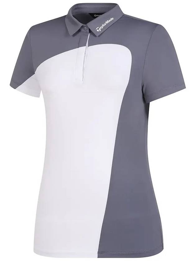 Logo Color Block Collar Short Sleeve T-Shirt TWTYL6145 192 - TAYLORMADE - BALAAN 1