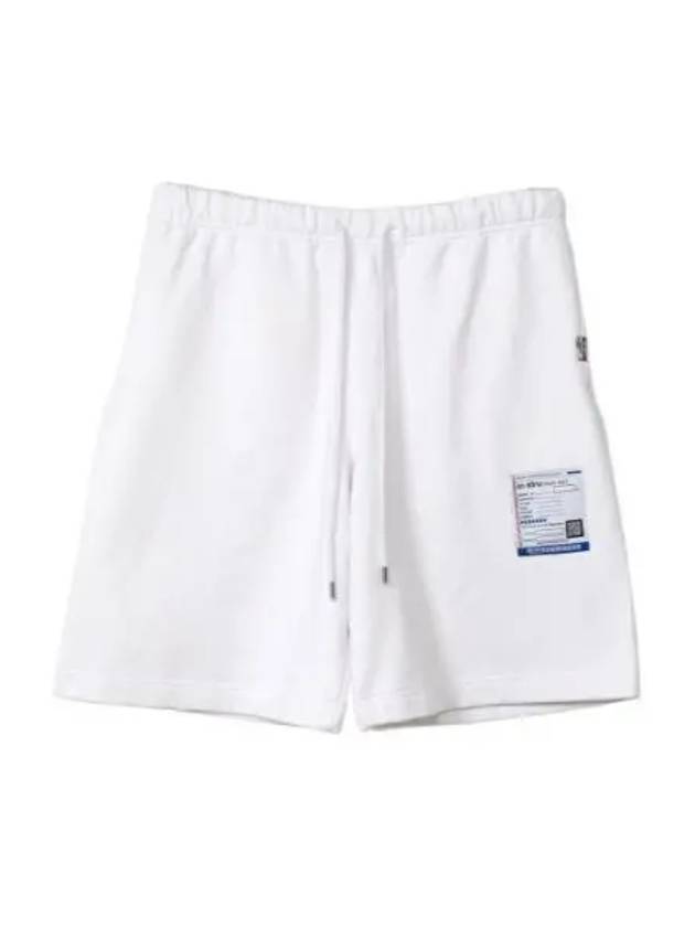 I12SP504 white French terry easy shorts - MIHARA YASUHIRO - BALAAN 1