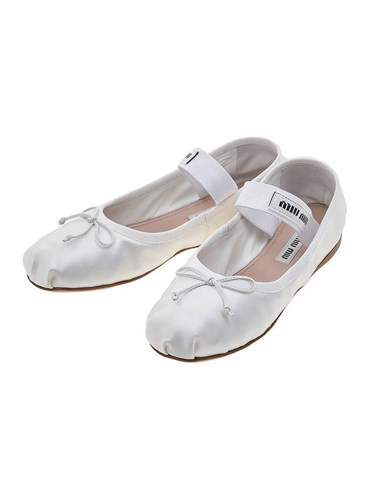 Satin Ballerina Shoes 5F794D QU6 F0009 - MIU MIU - BALAAN 1