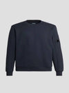 Diagonal Raised Fleece Sweatshirt Navy - CP COMPANY - BALAAN 2