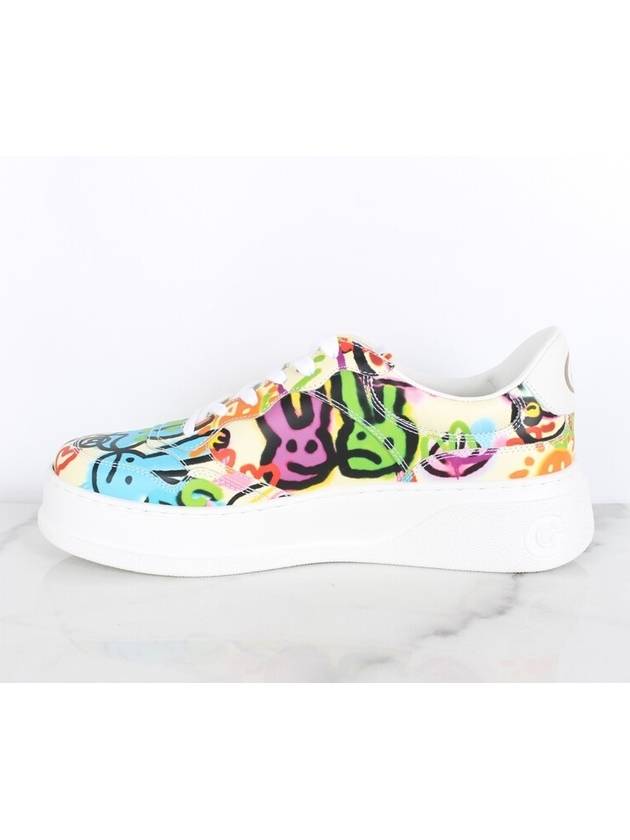 Graffiti print platform sneakers 8 5 275 - GUCCI - BALAAN 6