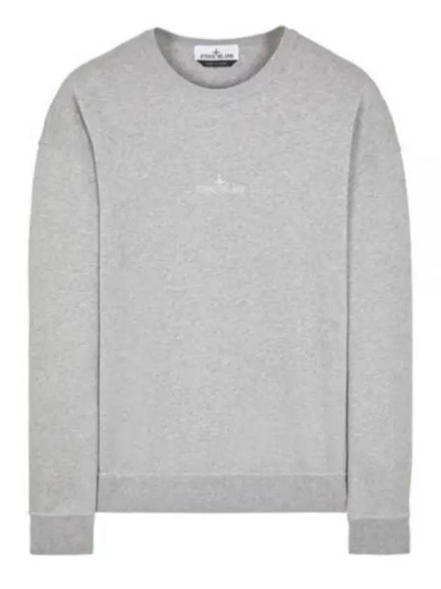 Garment Dyed Cotton Embroidery Logo Sweatshirt Grey - STONE ISLAND - BALAAN 2