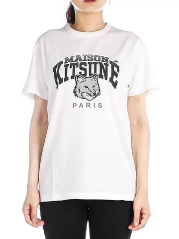 Women s Campus Fox Short Sleeve T Shirt 270906 - MAISON KITSUNE - BALAAN 1