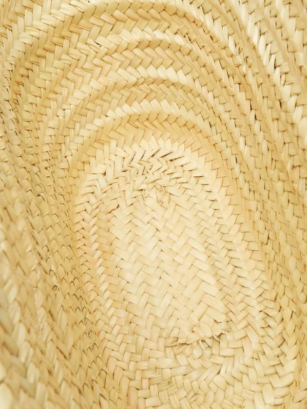 Anagram Patch Raffia Medium Basket Tote Bag Natural Tan Beige - LOEWE - BALAAN 4