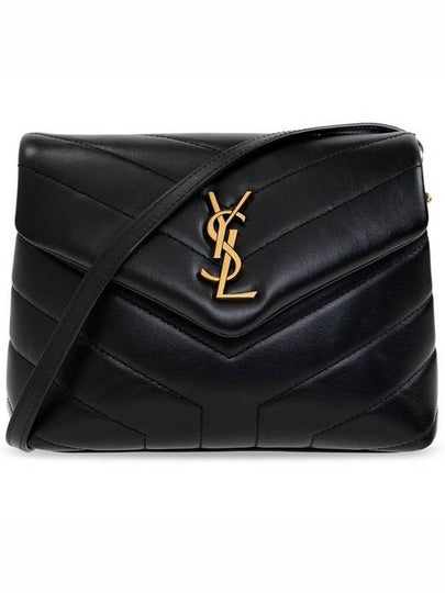 Loulou Toy Matelasse Shoulder Bag Black - SAINT LAURENT - BALAAN 2