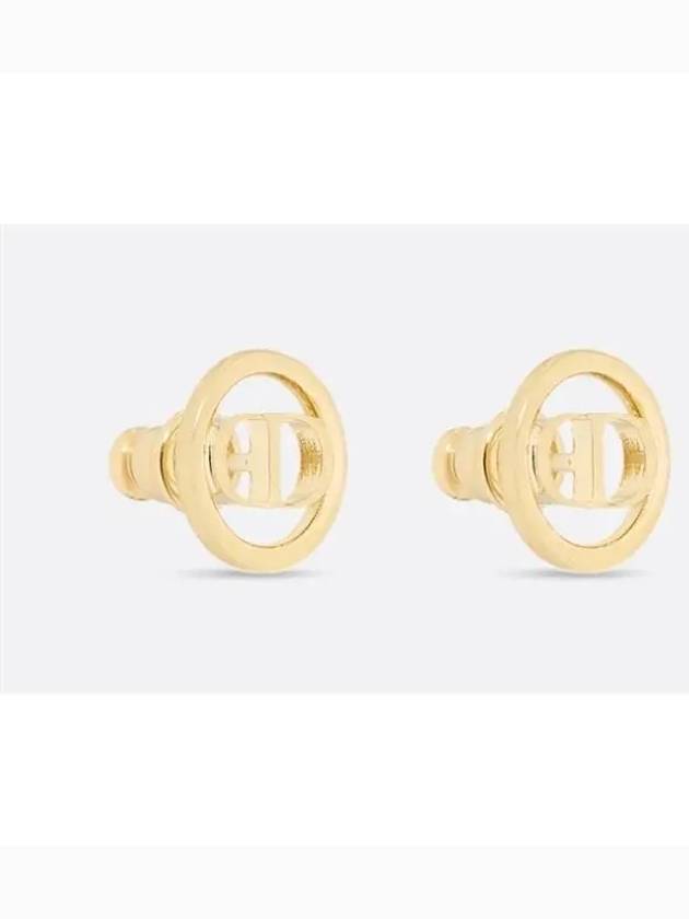 30 Montaigne Stud Earrings Gold - DIOR - BALAAN 3