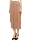 Gabriel Long Pleated Skirt Beige - MAX MARA - BALAAN 3