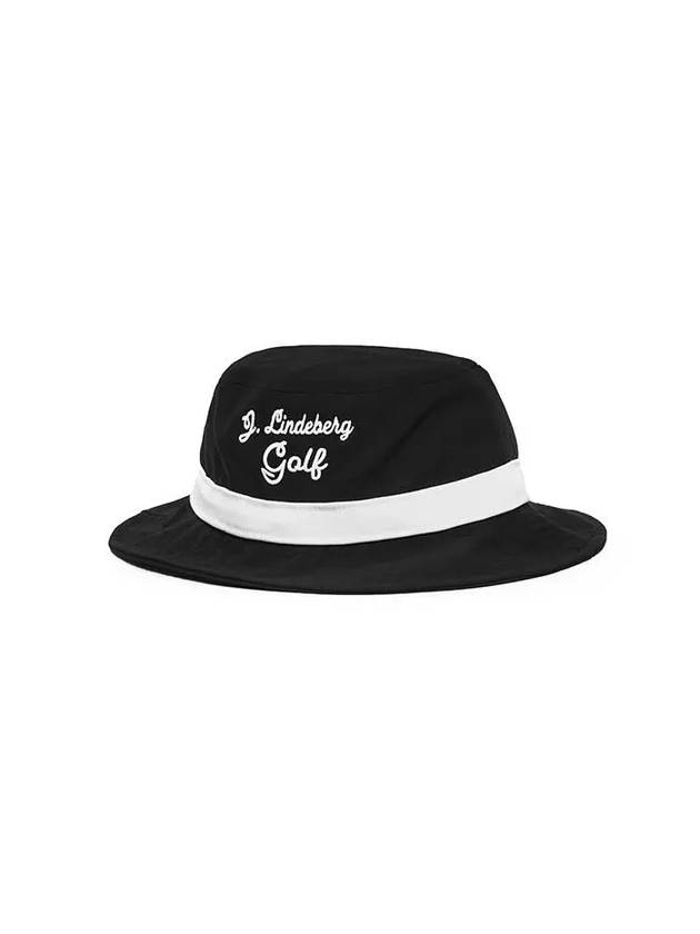 Lukas Embroidery Logo Golf Bucket Hat Black - J.LINDEBERG - BALAAN 2