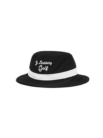 Lukas Embroidery Logo Golf Bucket Hat Black - J.LINDEBERG - BALAAN 2