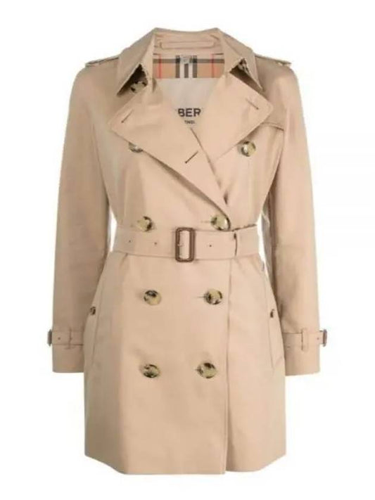 Short Kensington Heritage Trench Coat Beige - BURBERRY - BALAAN 2