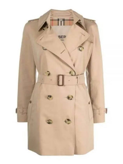 Short Kensington Heritage Trench Coat Beige - BURBERRY - BALAAN 2