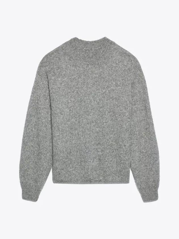 Le Pull Logo Crew Neck Alpaca Wool Knit Top Grey - JACQUEMUS - BALAAN 2