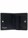 Stitch Logo Compact Bifold Half Wallet Black - MAISON MARGIELA - BALAAN 5