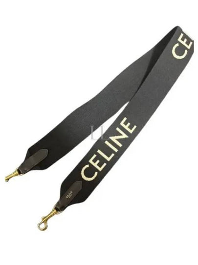 Jacquard Wool Long Strap Black - CELINE - BALAAN 2