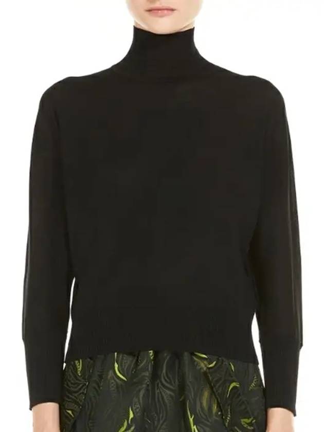 Women's Talea Virgin Wool Turtleneck Black - MAX MARA - BALAAN 2