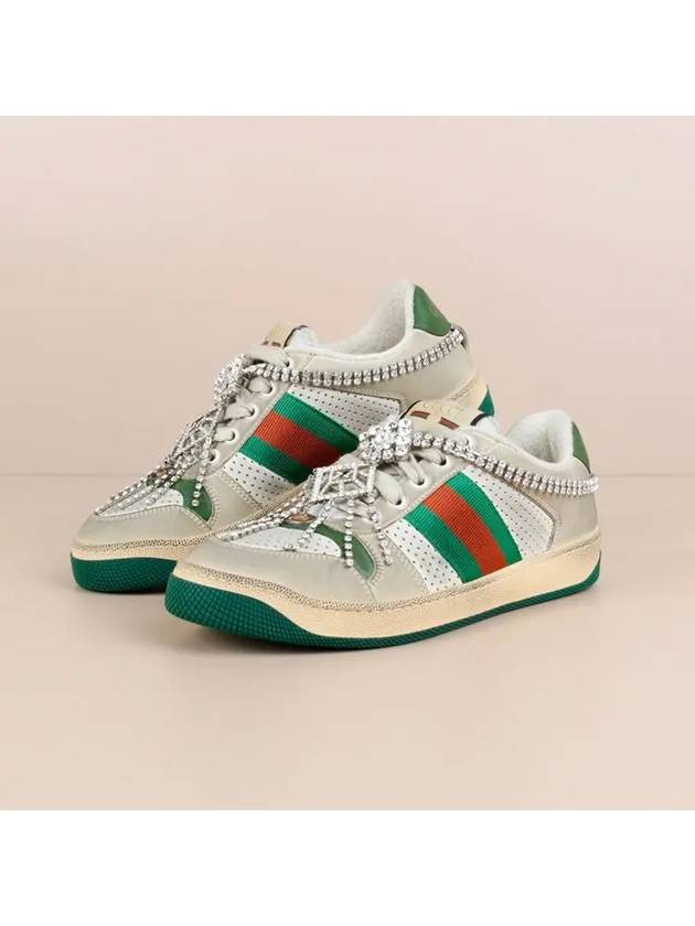 Screener Crystal Runner Low Top Sneakers - GUCCI - BALAAN 2