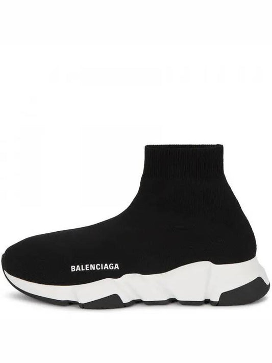 Speed Trainer High Top Sneakers Black White - BALENCIAGA - BALAAN 2