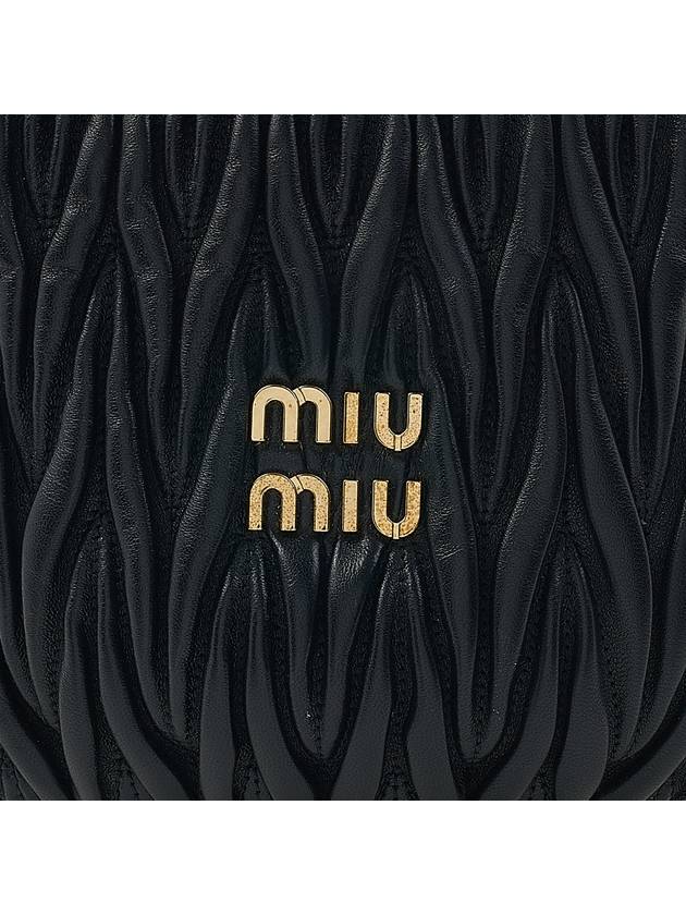 Matelasse Nappa Leather Bucket Bag Black - MIU MIU - BALAAN 7