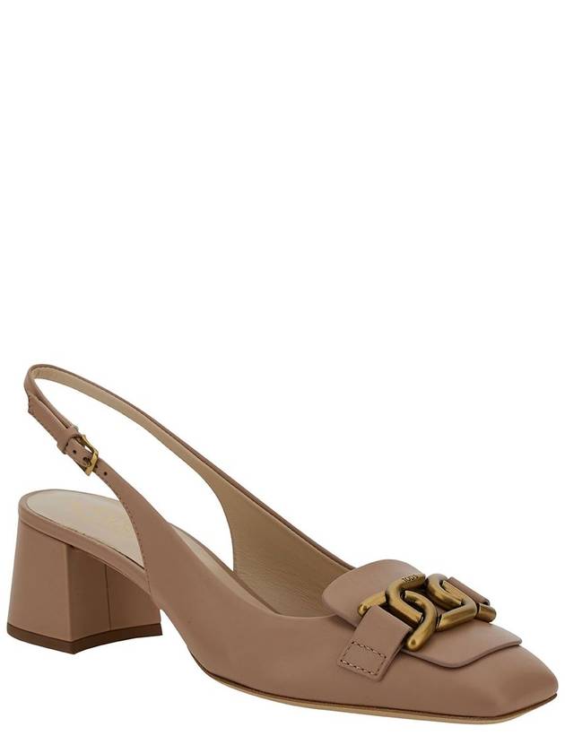 Leather Kate Slingback Pumps Pale Pink - TOD'S - BALAAN 3