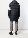 Men's 4 Bar Hooded Padding Navy - THOM BROWNE - BALAAN 6