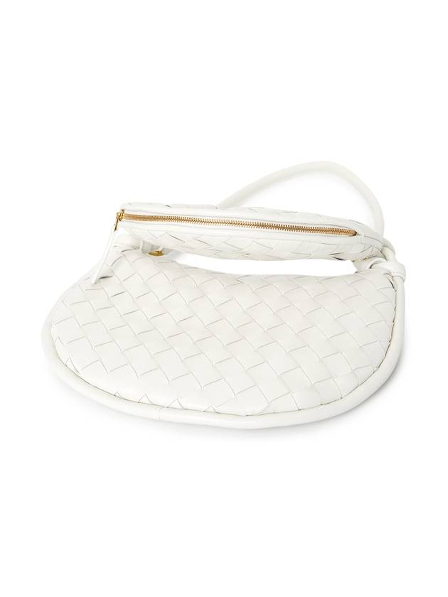 Intrecciato Gemelli Small Shoulder Bag White - BOTTEGA VENETA - BALAAN 6