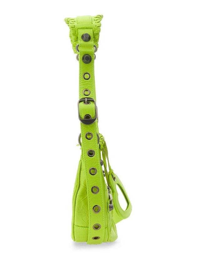 Women's Le Cagol XS Shoulder Bag Neon Yellow - BALENCIAGA - BALAAN 4