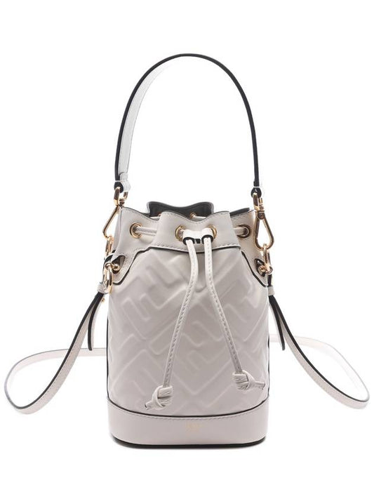 Mon Tresor FF Motif Leather Mini Bag White - FENDI - BALAAN 2