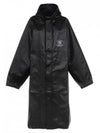 B Logo Raincoat Black - BALENCIAGA - BALAAN 1