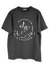 Logo Print Cotton Jersey Short Sleeve T-Shirt Dark Grey - MONCLER - BALAAN 2