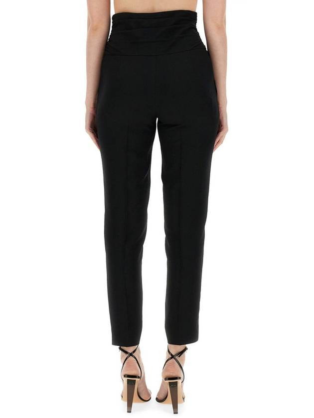 straight pants 03280433 8555 BLACK - MOSCHINO - BALAAN 4