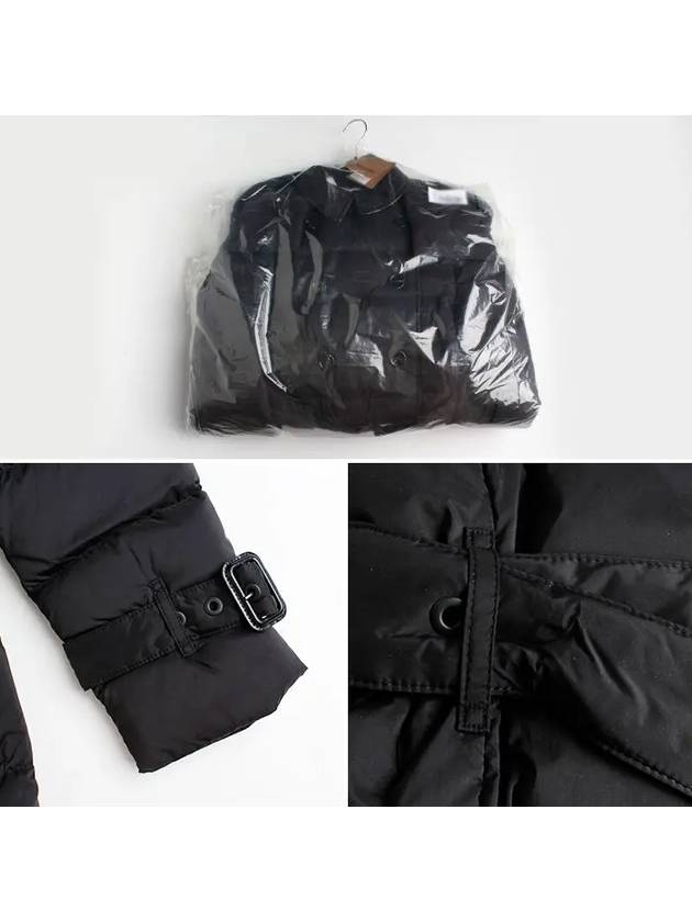 Detachable Hoodie Puffer Coat Padded Black - BURBERRY - BALAAN 6