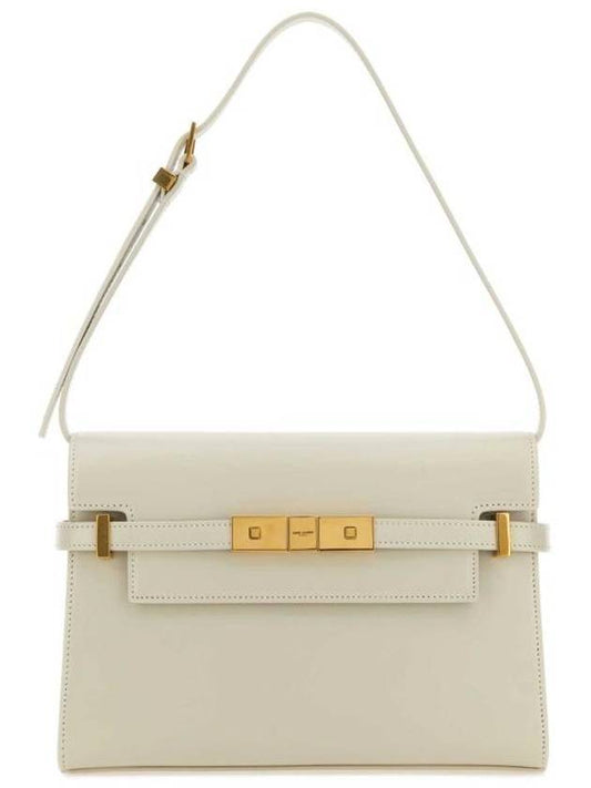 Manhattan Small Shoulder Bag Blanc Vintage - SAINT LAURENT - BALAAN